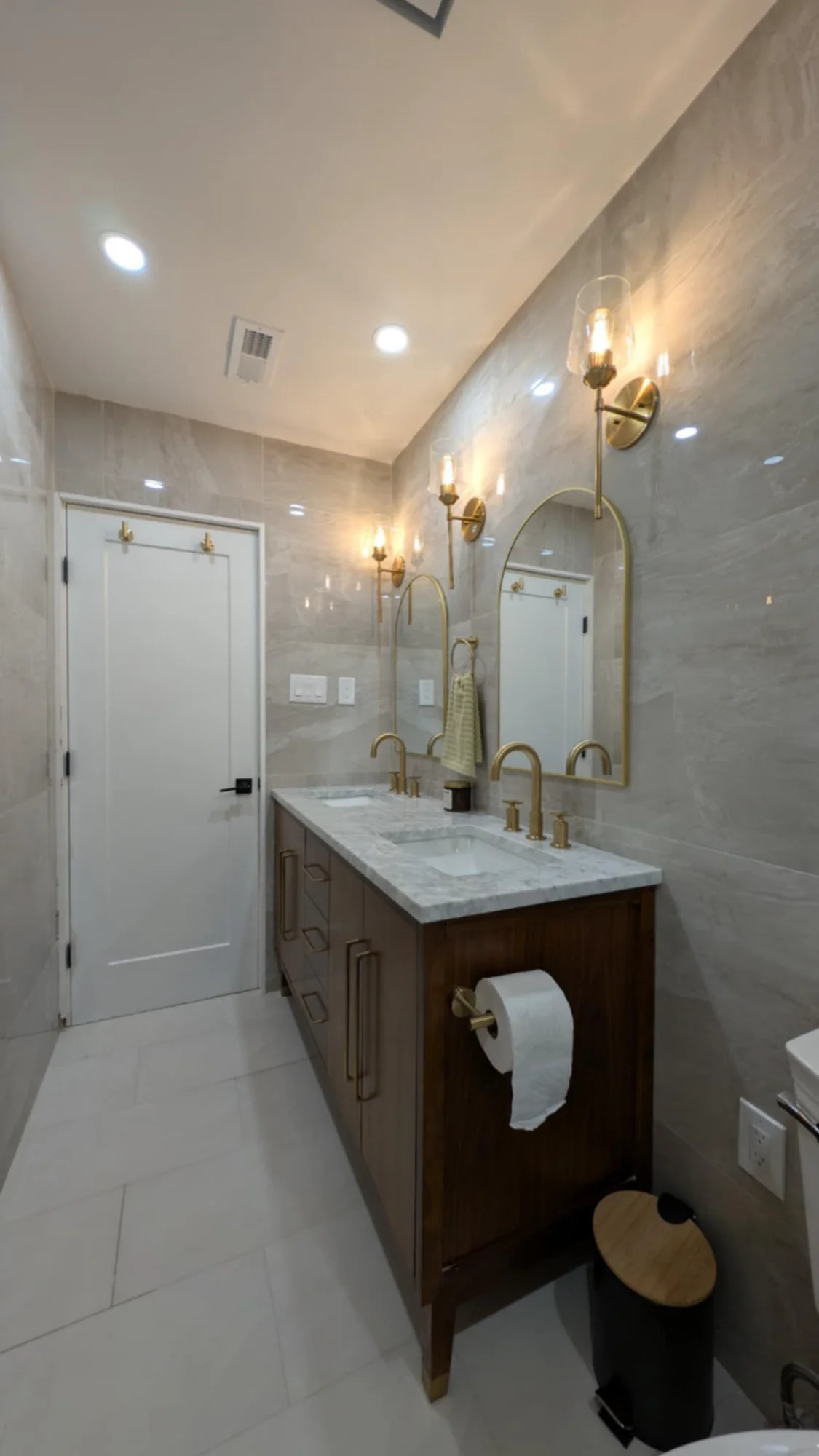 Walnut Vanity Bathroom